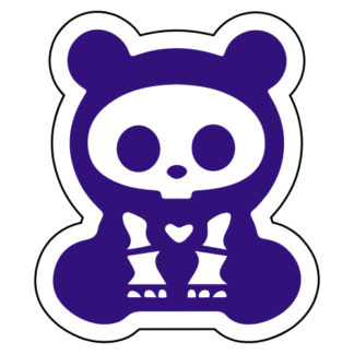 X-Ray Panda Sticker (Purple)